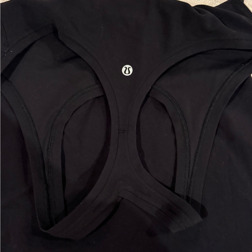 Lululemon racerback tank - black, size 8